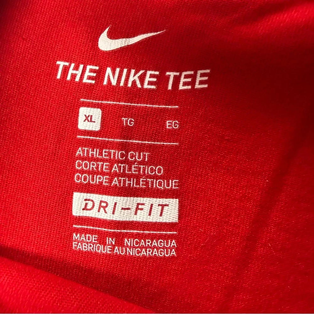 Nike Men’s Red 'Fightin' Phils' Short-Sleeve‎ Tee with Blue Lettering